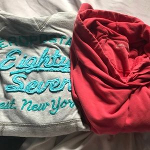 Two hoodies